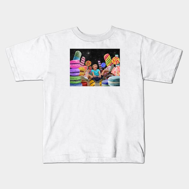 Childhood Sweetness Candy Boy 2 Kids T-Shirt by benheineart